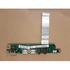 Плата расширения USB, звук, LAN (DA0FL5PI6D1 Rev:D) для ноутбука Lenovo IdeaPad S10-3